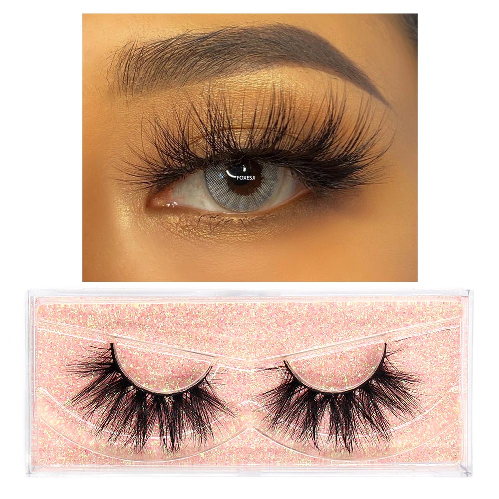 3D Mink Lashes Fluffy Soft Wispy Natural Cross Eyelash Extensions