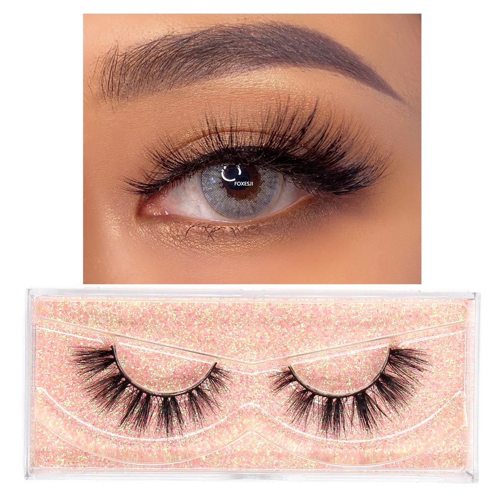 3D Mink Lashes Fluffy Soft Wispy Natural Cross Eyelash Extensions