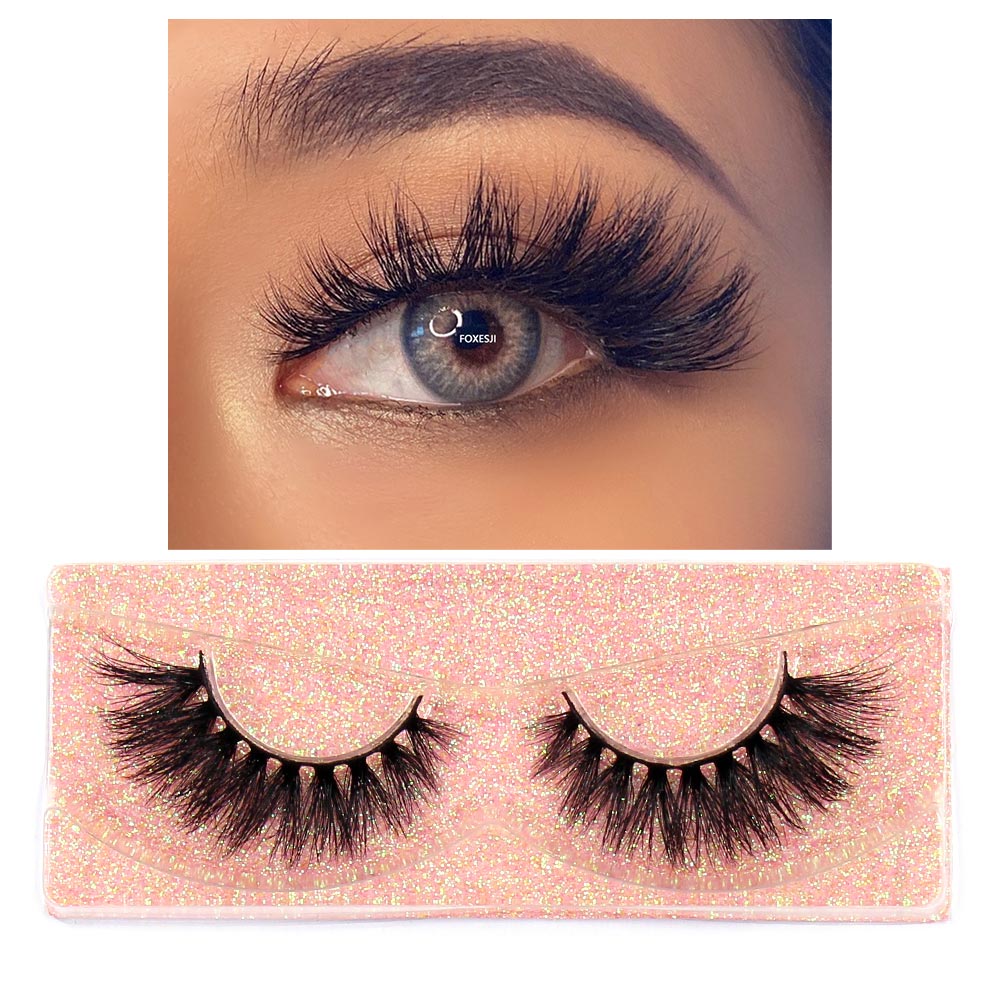 3D Mink Lashes Fluffy Soft Wispy Natural Cross Eyelash Extensions