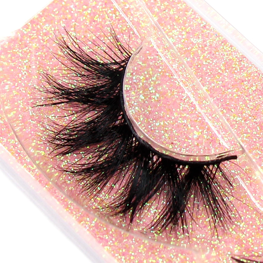 3D Mink Lashes Fluffy Soft Wispy Natural Cross Eyelash Extensions