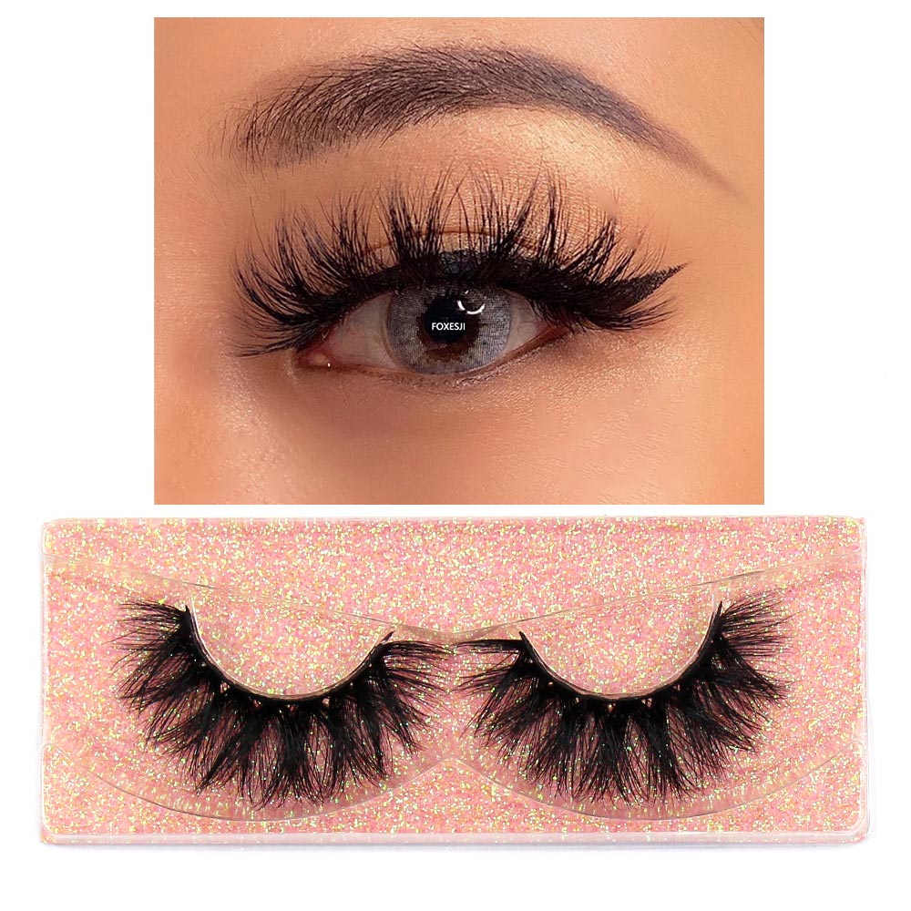 3D Mink Lashes Fluffy Soft Wispy Natural Cross Eyelash Extensions