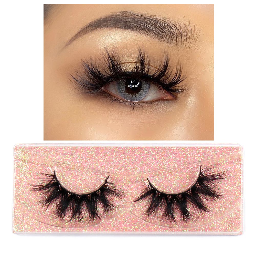 3D Mink Lashes Fluffy Soft Wispy Natural Cross Eyelash Extensions