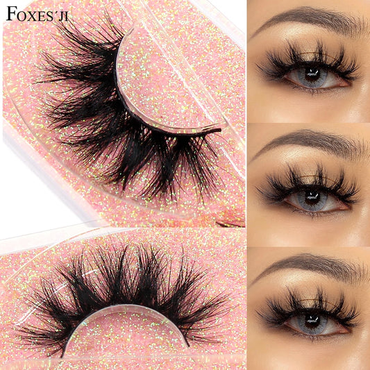 3D Mink Lashes Fluffy Soft Wispy Natural Cross Eyelash Extensions