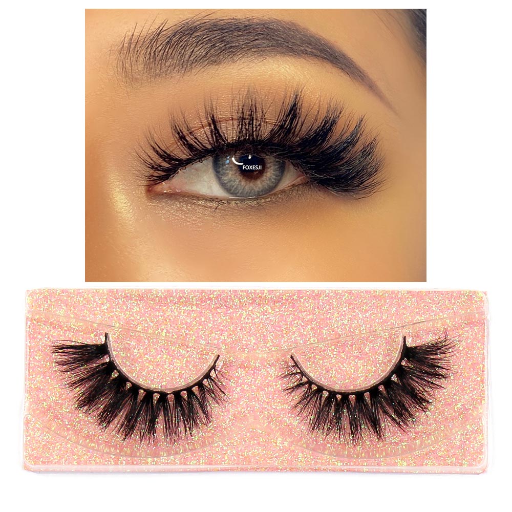 3D Mink Lashes Fluffy Soft Wispy Natural Cross Eyelash Extensions