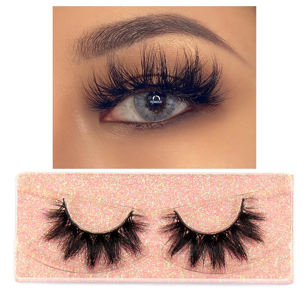 3D Mink Lashes Fluffy Soft Wispy Natural Cross Eyelash Extensions