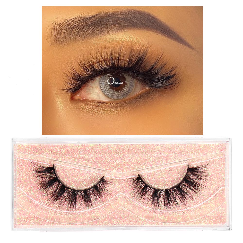 3D Mink Lashes Fluffy Soft Wispy Natural Cross Eyelash Extensions