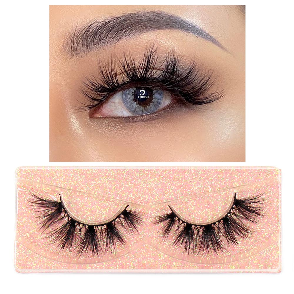 3D Mink Lashes Fluffy Soft Wispy Natural Cross Eyelash Extensions