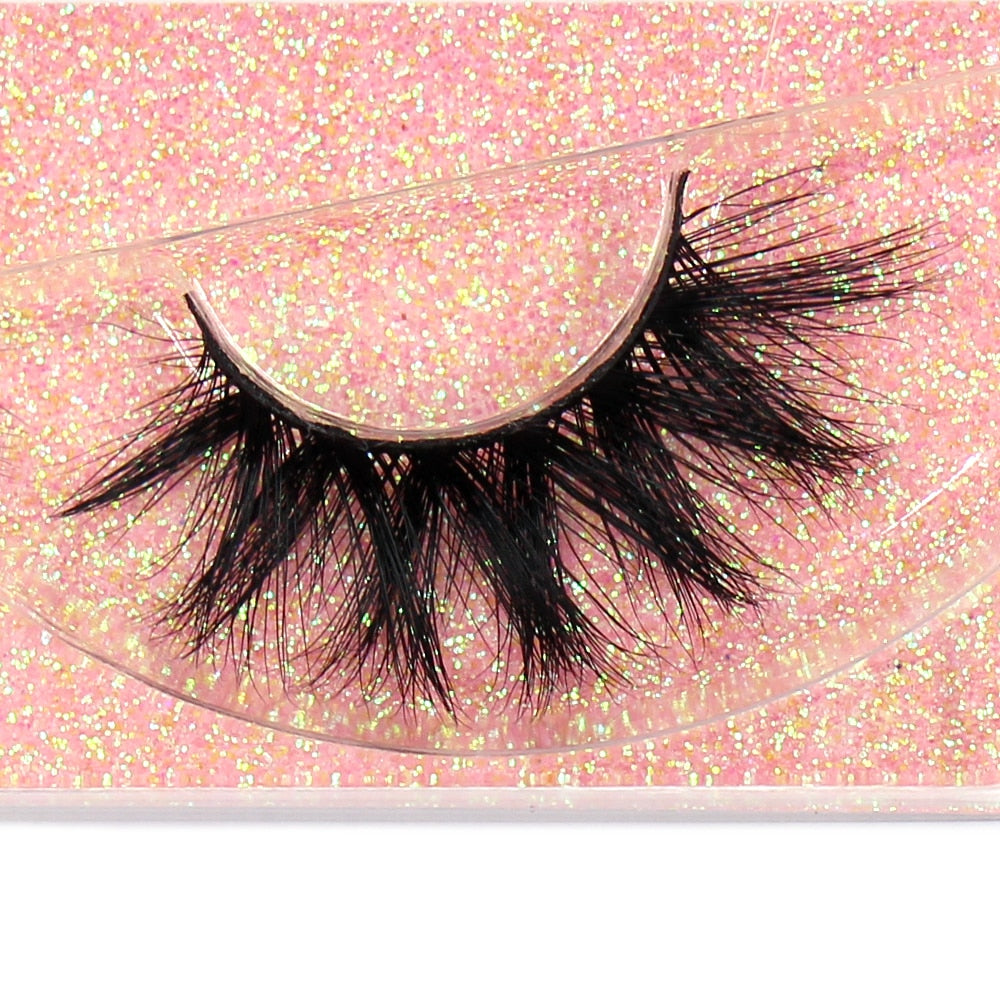 3D Mink Lashes Fluffy Soft Wispy Natural Cross Eyelash Extensions